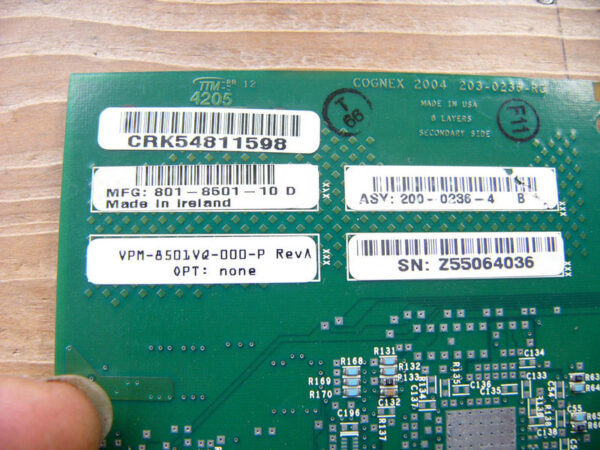 Stock, Cognex 2004  203-0236-RC, VPM-8501VQ-000-P rev:A opt:none, Used - 图片 4