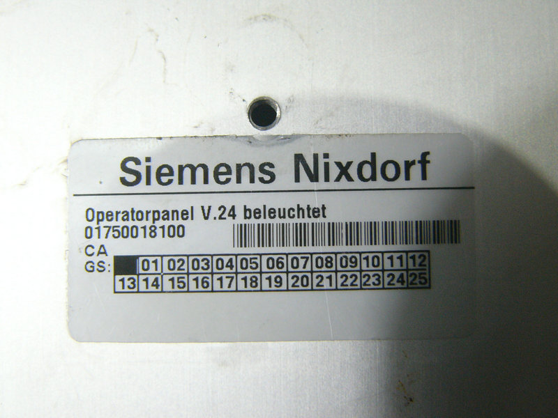 Siemens Nixdorf Operator Panel V.24 beleuchtet, 01750018100, Used - 图片 3