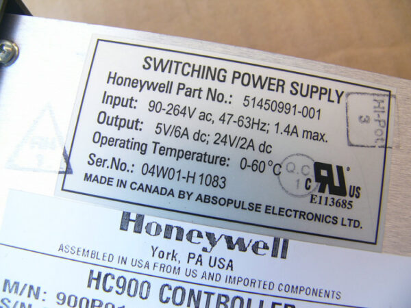 Stock, Honeywell, HC900, DCS, 900P01-0001, Used - 图片 4