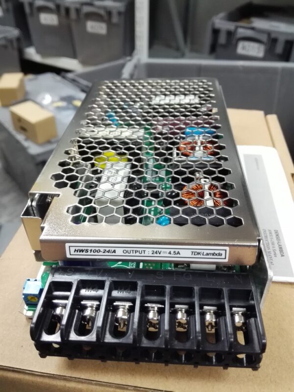 Stock, TDK-LAMBDA, HWS100A-24/A, Power Supply, 24V 4.5A, New