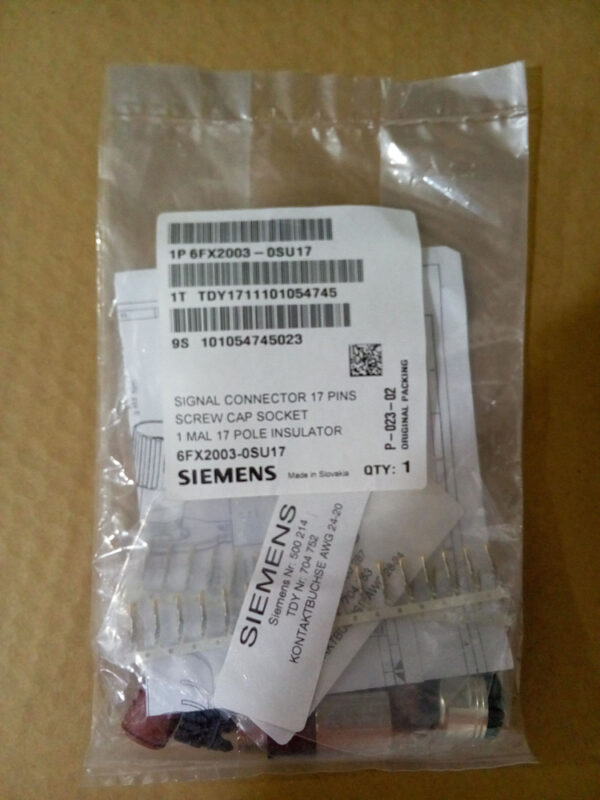 Stock, Siemens Connector, M23 17Pin Female, 6FX2003-0SU17