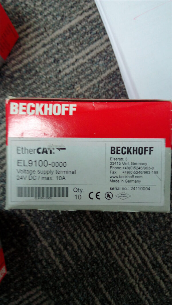 Stock, BECKHOFF, EL9100, New