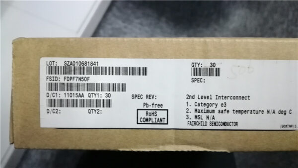 Stock, FAIRCHILD, FDPF7N50F, New - 图片 2