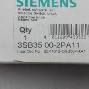 Stock, 3SB3500-2PA11, Siemens, New