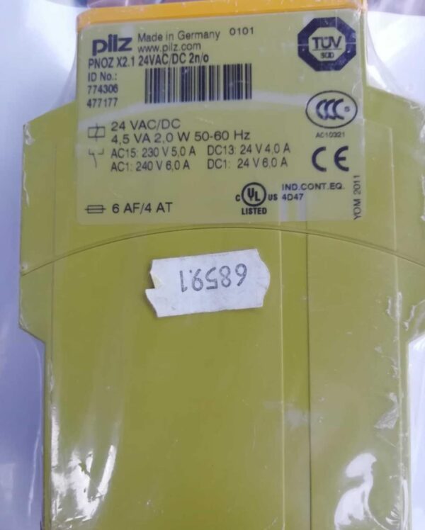 Stock, PNOZ X2.1 24VAC/DC 2n/o, Pilz, 774306, New - 图片 2