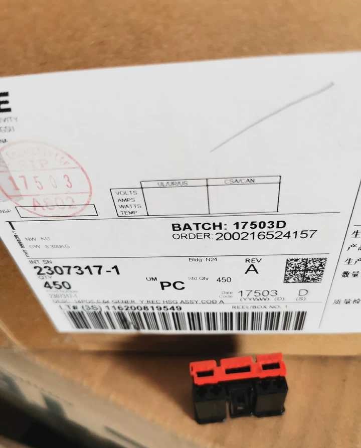 Stock, 2307317-1, Tyco Connector
