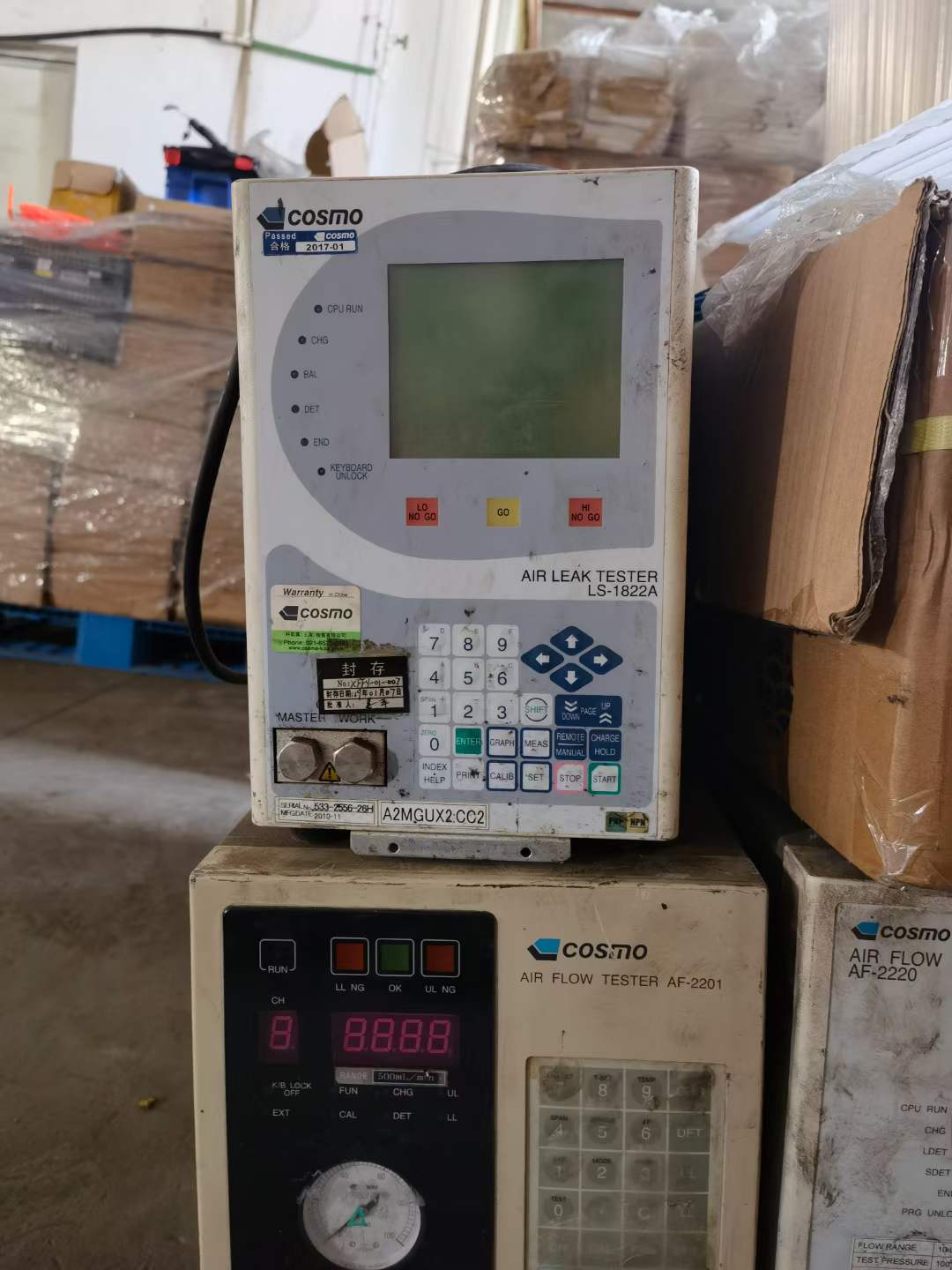 Cosmo Air Leak Tester LS1822A, Used Provide Stock Of Electronic