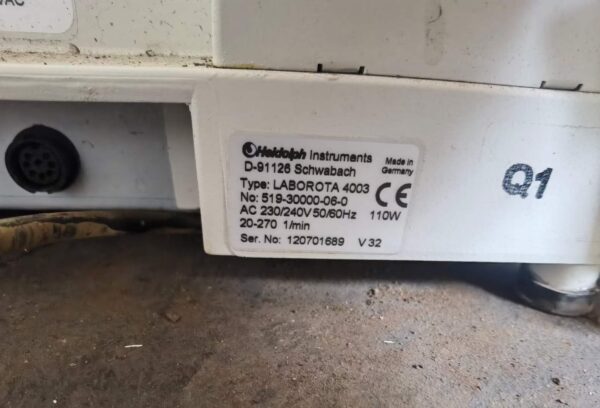 Heidolph LABOROTA 4003 519-30000-06-0 + VAC Senso T 591-00350-00-0, Used - 图片 4