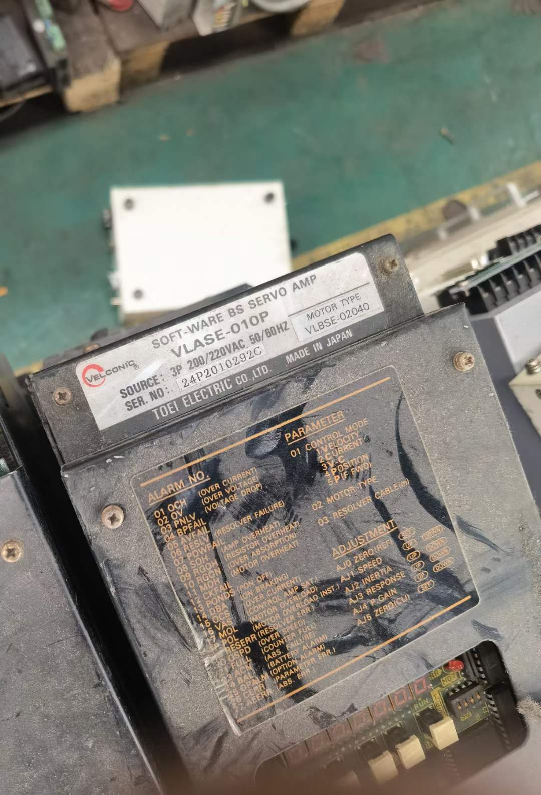 TOEI Velconic Servo Drive, VLASE-010P, Used - 图片 3