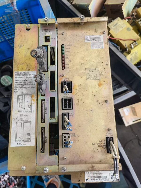 Yaskawa JZNC-NRK02-1, SGDR-AXA01A REV D01, CPS-420F, Used