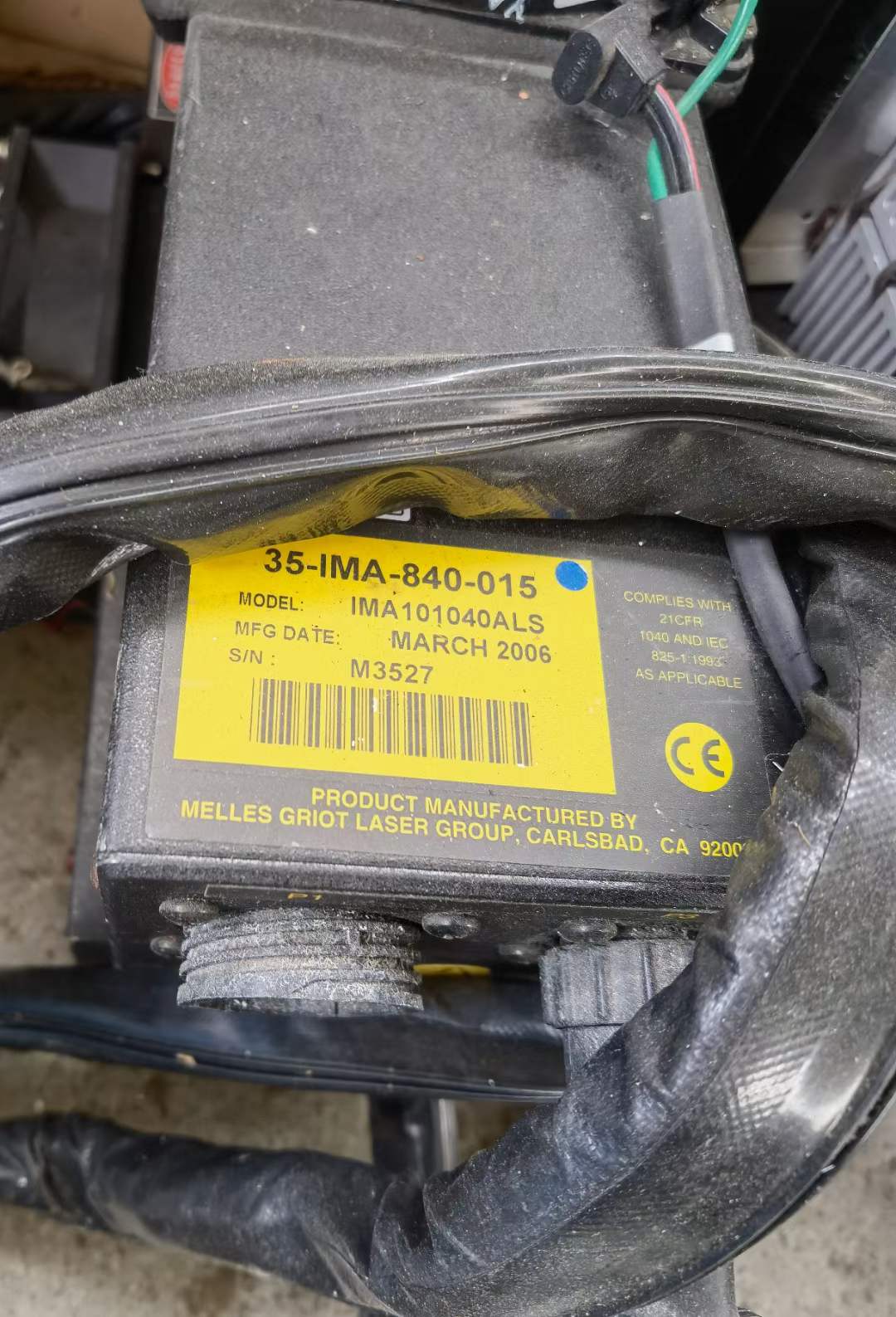 Melles Griot IMA101040ALS Laser Head, Used - 图片 2