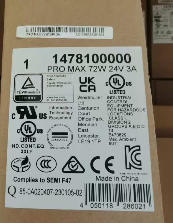 1478100000   PRO MAX 72W 24V 3A,New and original,In stock
