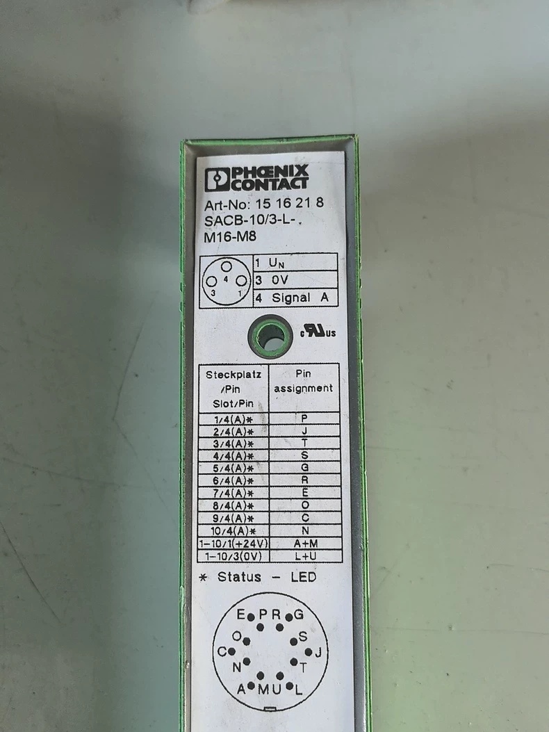 PHOENIX CONTACT SACB-10/3-L-M16-M8 1516218 Sensor/Actuator Junction Box,Used one,In stock