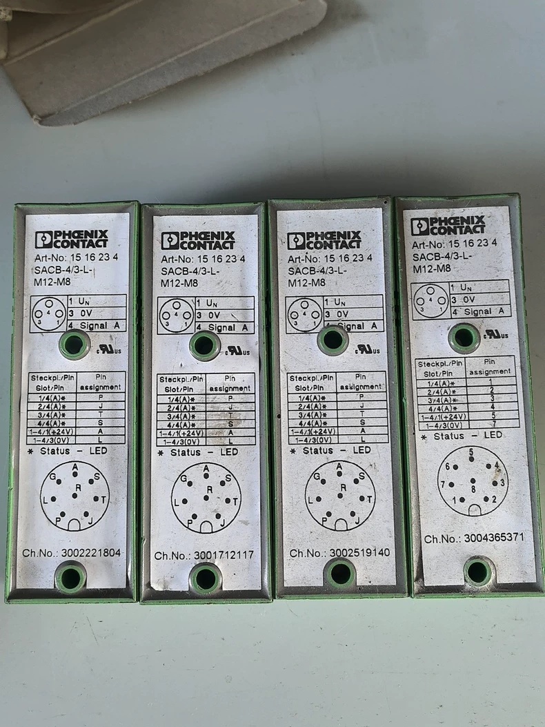 PHOENIX CONTACT SACB-4/3-L-M12-M8 1516234 Sensor/Actuator Junction Box,Used one,In stock - 图片 2