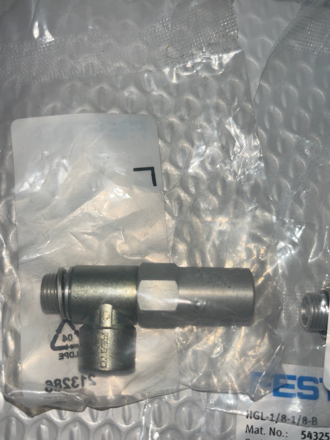 FESTO HGL-1/8-1/8-B,543253 Piloted Check Valve,New and original,In stock