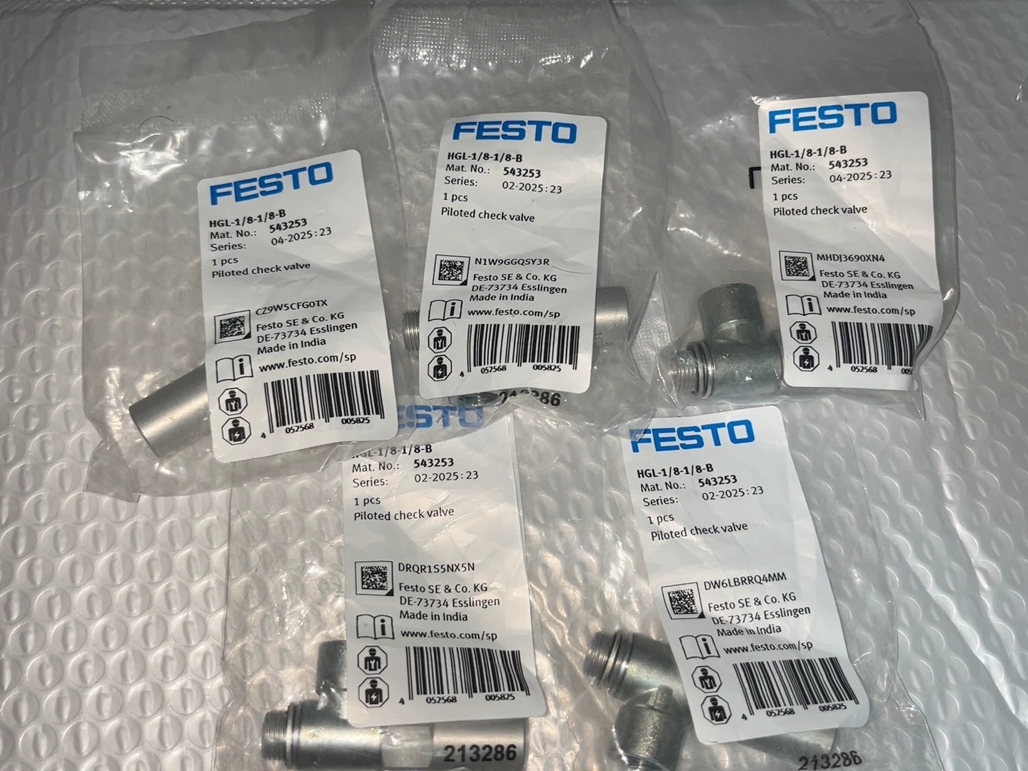 FESTO HGL-1/8-1/8-B,543253 Piloted Check Valve,New and original,In stock - 图片 3