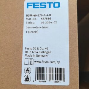 Festo DSM-40-270-P-A-B Semi-rotary Drive,New and original,In stock