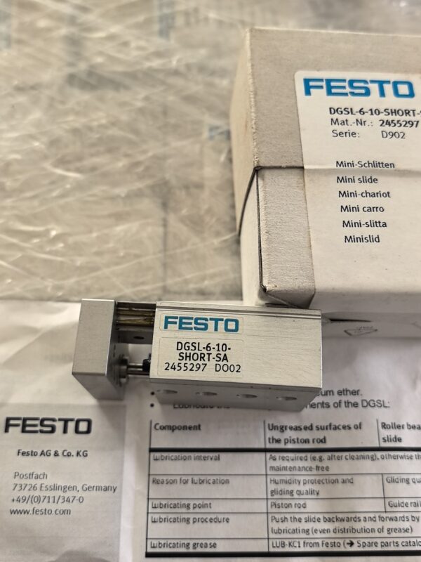 FESTO DGSL-6-10-SHORT-SA 2455297,New and original,In stock - 图片 2