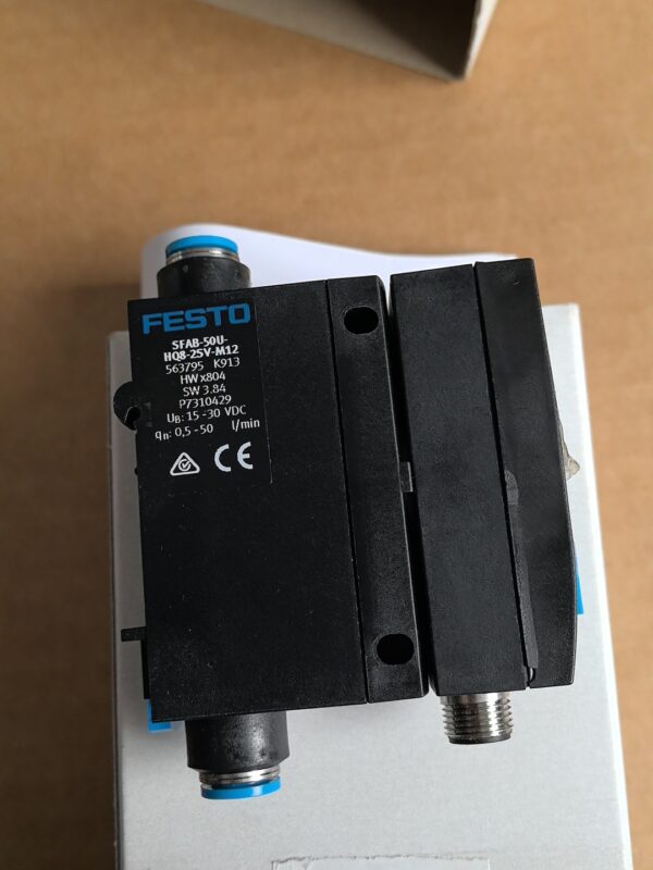 FESTO SFAB-50U-HQ8-2SV-M12 15-30 VDC 0.5-50 l/min 563795 K913,New and original,In stock - 图片 3