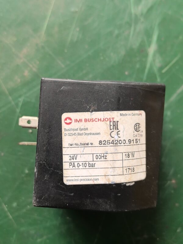 IMI BUSCHJOST 8254200.9151 24V 0-10 bar 18W,Used one,In stock