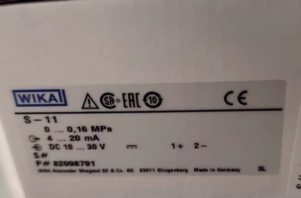 S-11 0-0.16MPa,New and original,In stock