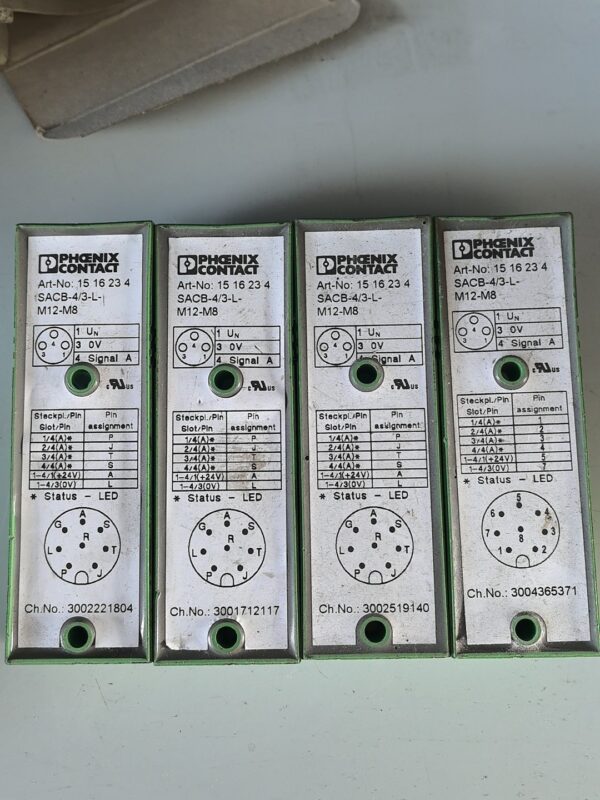SACB-4/3-L-M12-M8 1516234,Used one,In stock