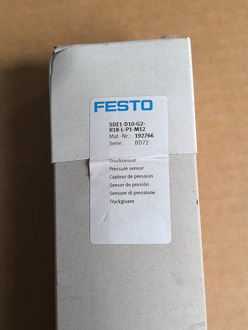 FESTO SDE1-D10-G2-H18-L-P1-M12 Pressure Sensor,New and original,In stock