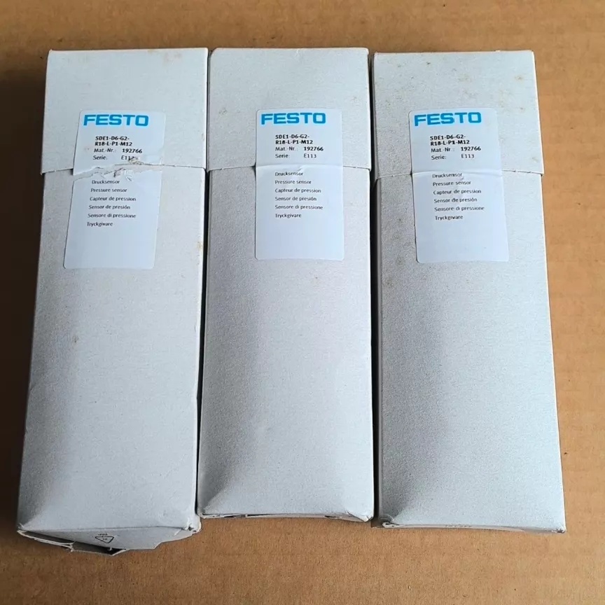 FESTO SDE1-D6-G2-R18-L-P1-M12 Pressure sensor with display,New and original,In stock