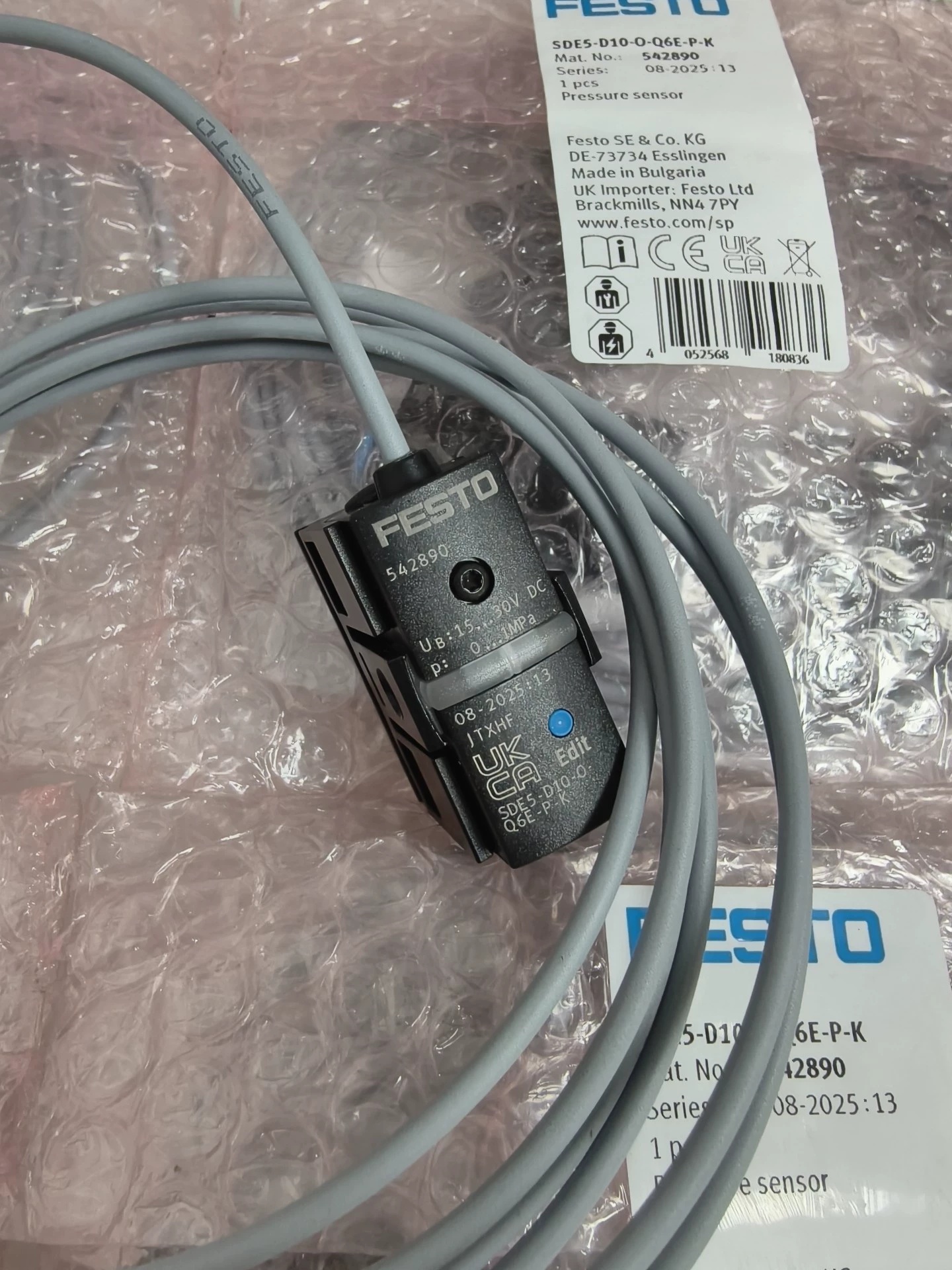 FESTO SDE5-D10-O-Q6E-P-K Pressure Sensor,New and original,In stock - 图片 2