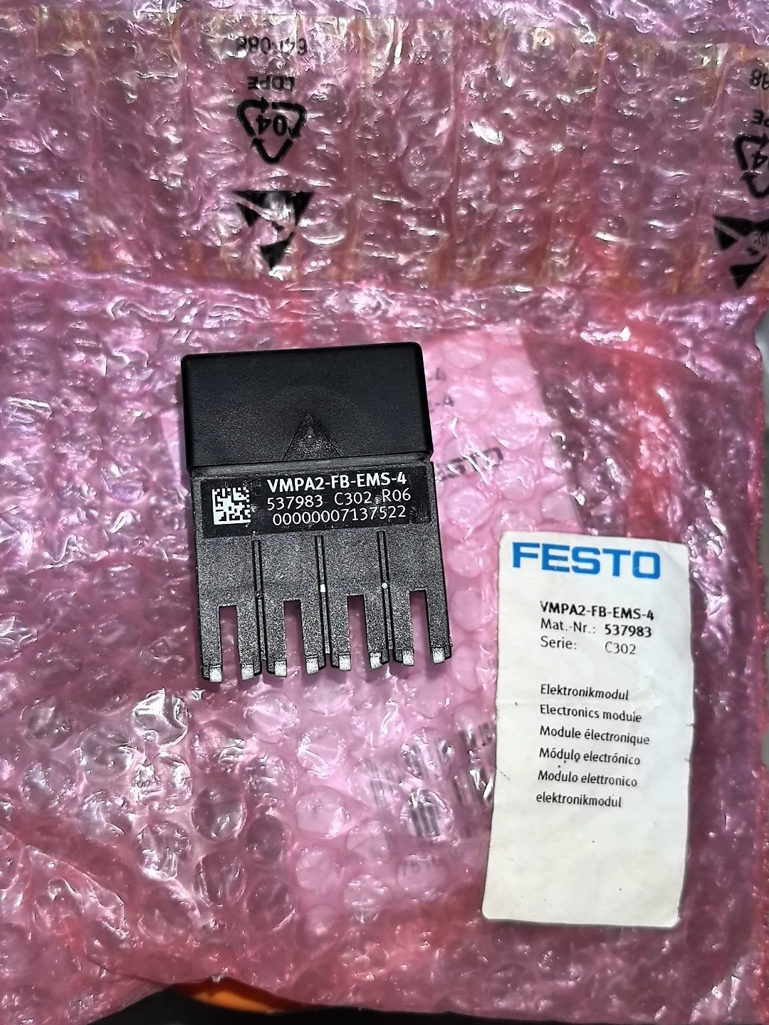 FESTO VMPA2-FB-EMS-4 Electronics Module,New and original,In stock