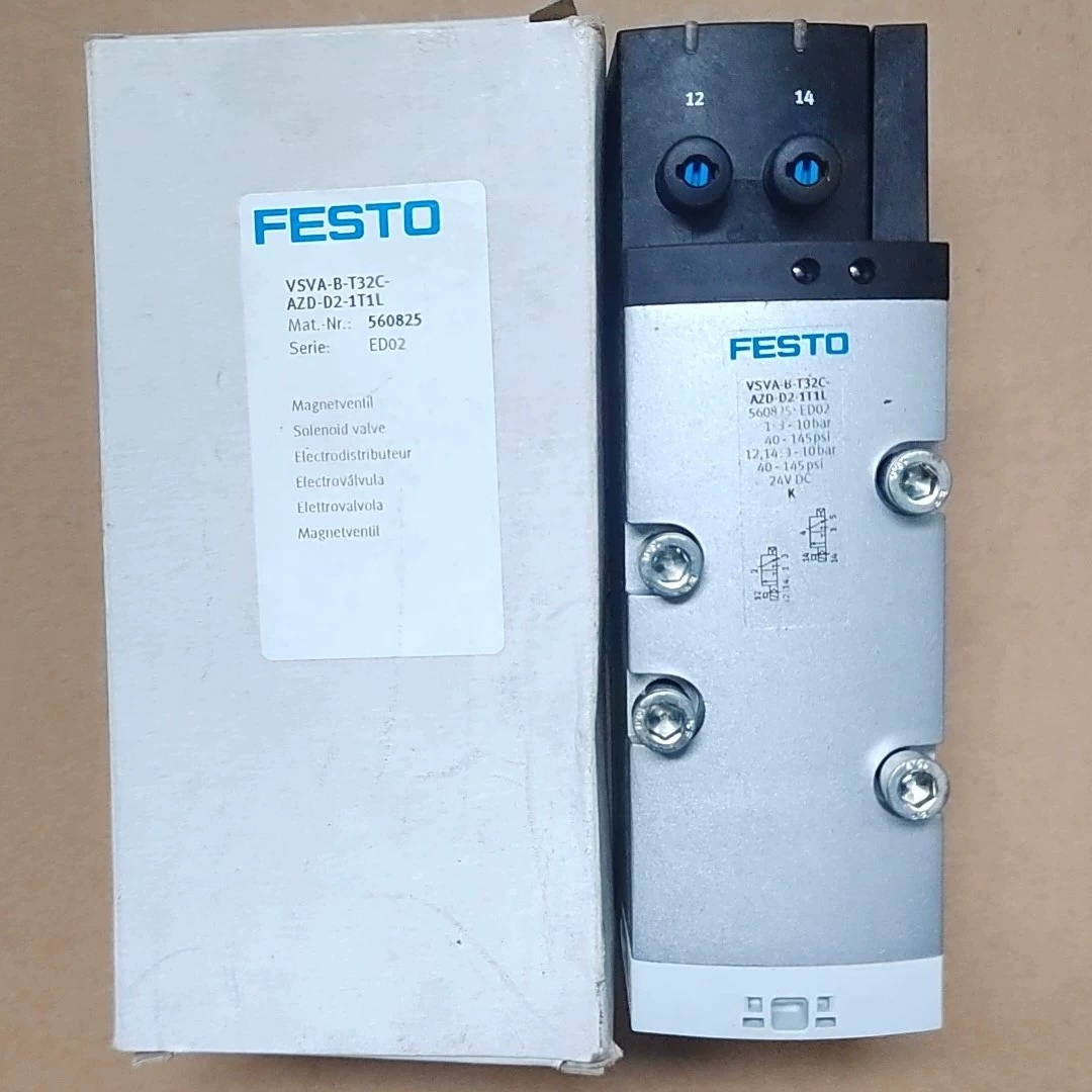 Festo VSVA-B-T32C-AZD-D2-1T1L Solenoid Valve,Used one,In stock