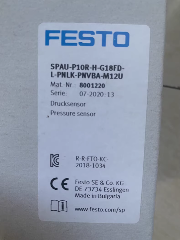 SPAU-P10R-H-G18FD-L-PNLK-PNVBA-M12U  8001220,New and original,In stock - 图片 2