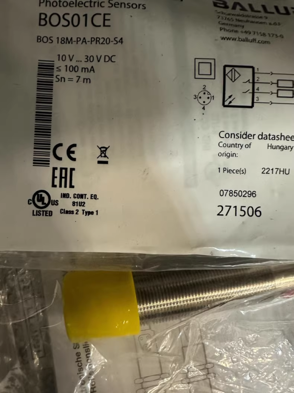 BOS01CE  BOS 18M-PA-PR20-S4,New and original,In stock - 图片 2