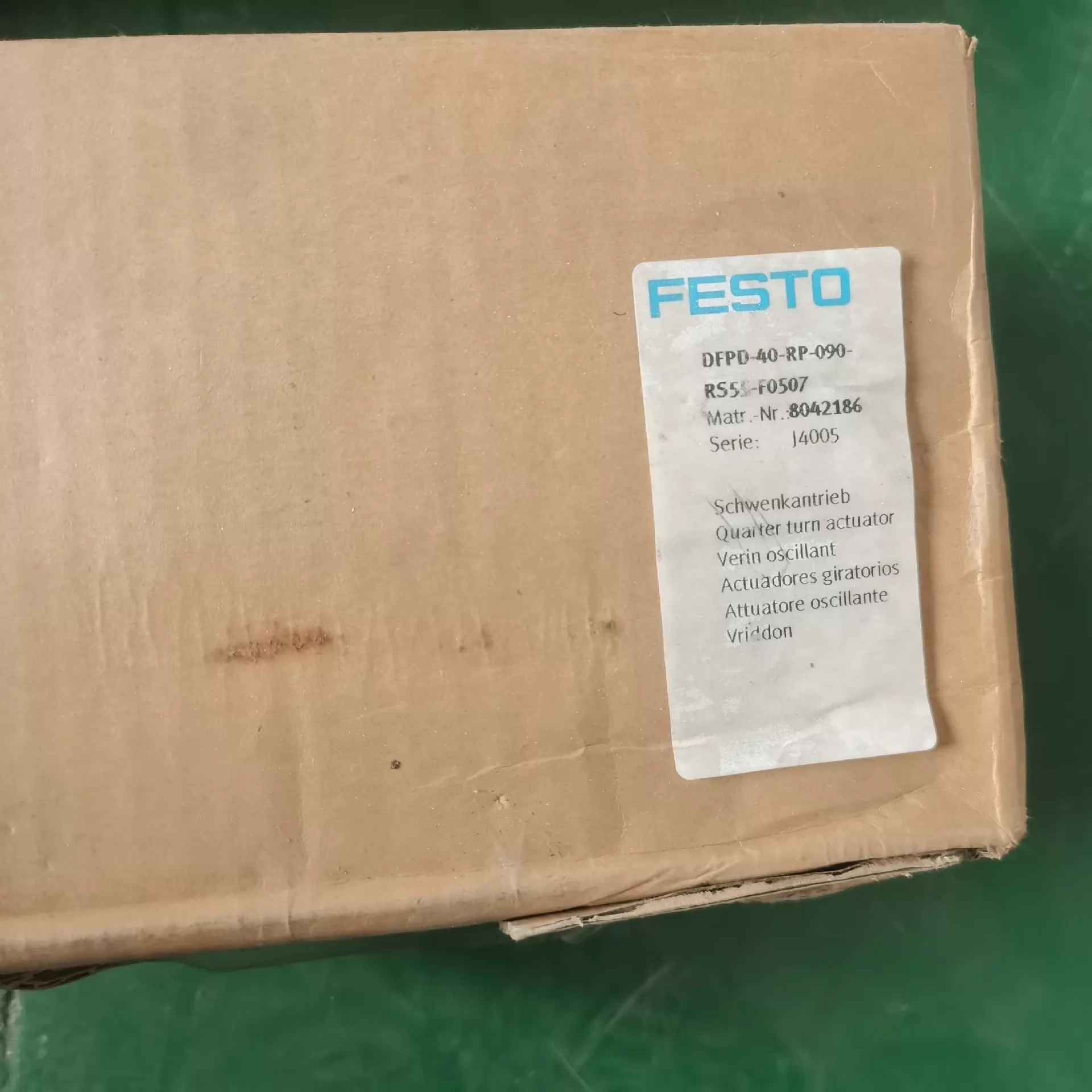 Festo Pneumatic Quarter-Turn Actuator,Model DFPD-40-RP-090-RS55-F0507,New and original,In stock - 图片 2