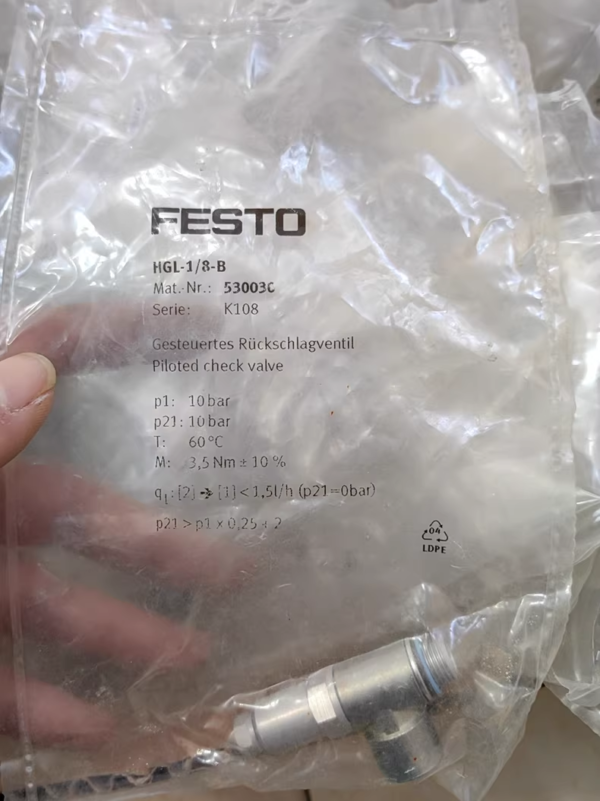 FESTO HGL-1/8-B 530030,Used one,In stock