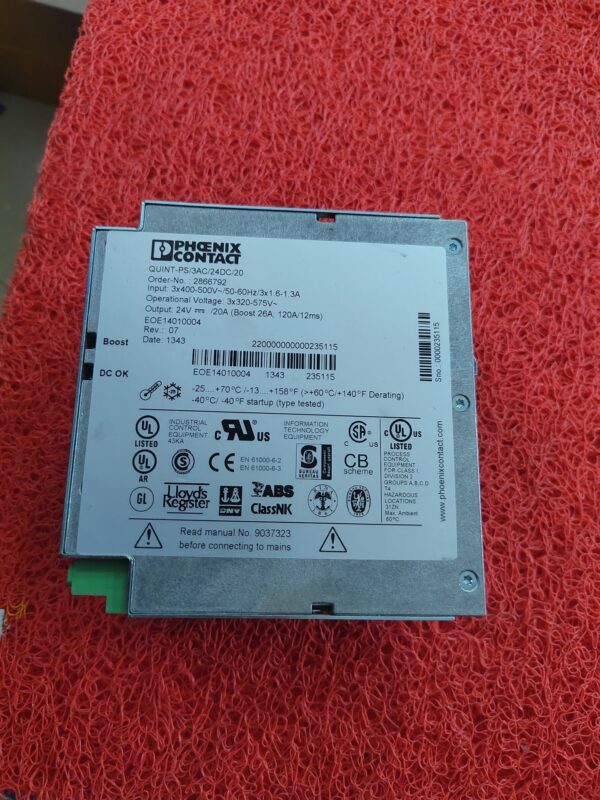 PHOENIX CONTACT QUINT-PS/3AC/24DC/20 2866792,Used one,In stock