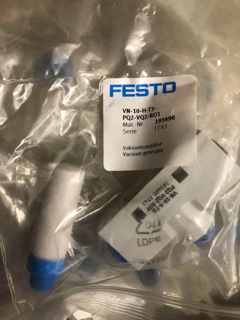 Festo Vacuum Generator VN-10-H-T3-PQ2-VQ2-RO1,New and original,In stock