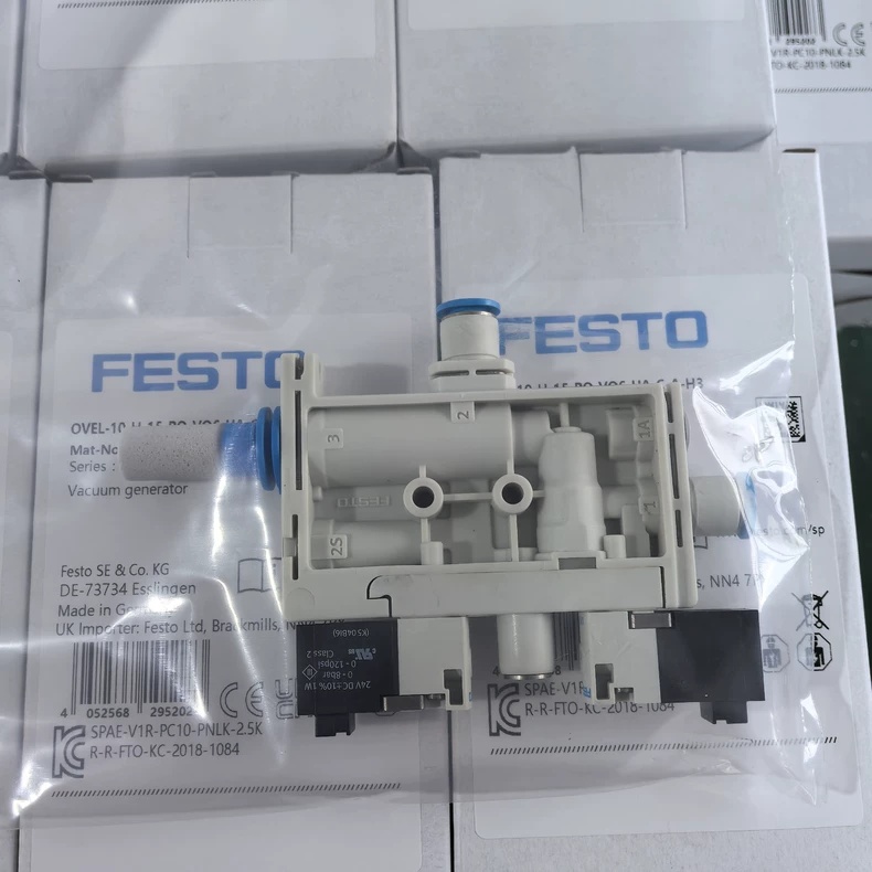 FESTO OVEL-10-H-15-PQ-VQ6-UA-C-A-H3 Vacuum Ejector,New and original,In stock - 图片 2
