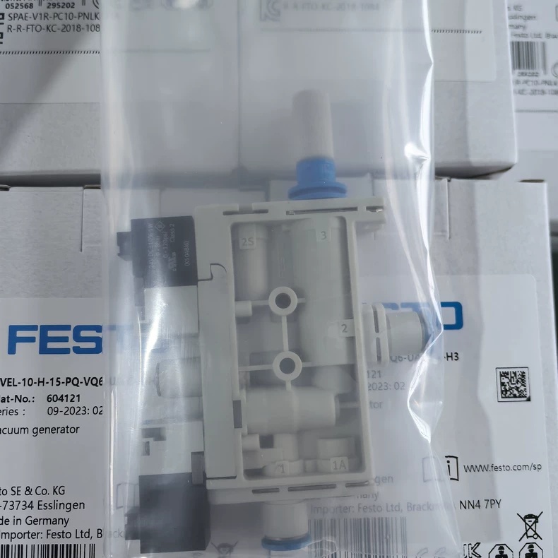 FESTO OVEL-10-H-15-PQ-VQ6-UA-C-A-H3 Vacuum Ejector,New and original,In stock - 图片 3