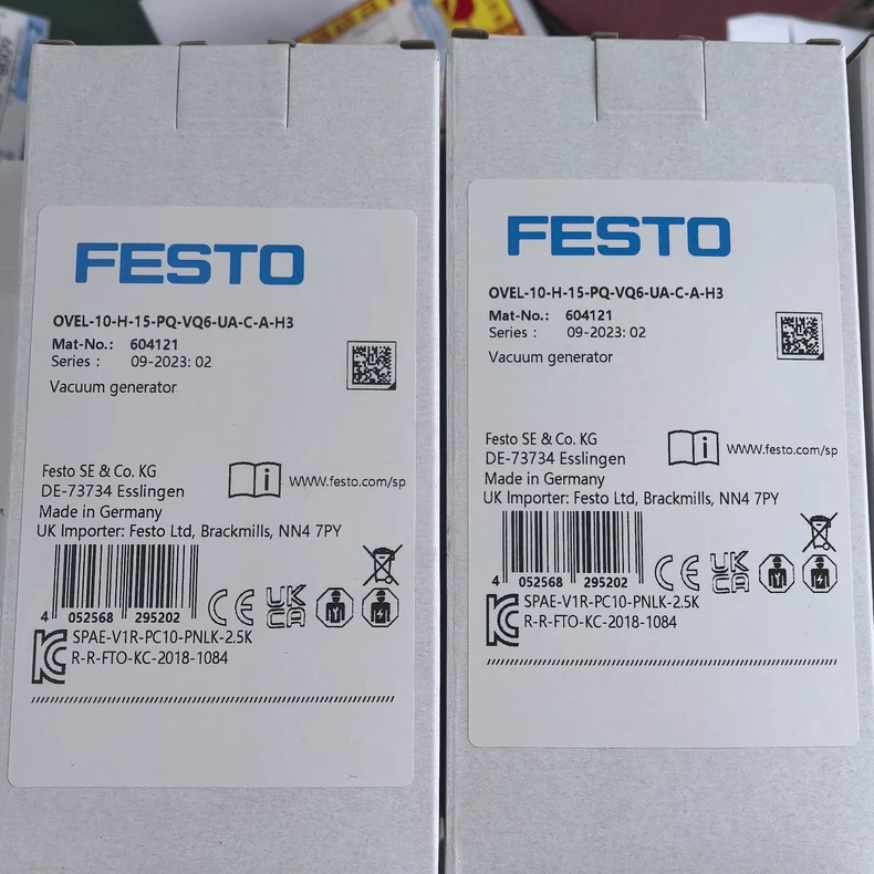 FESTO OVEL-10-H-15-PQ-VQ6-UA-C-A-H3 Vacuum Ejector,New and original,In stock