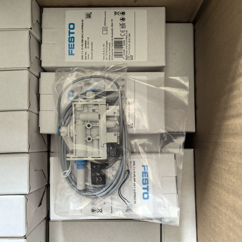 FESTO OVEL-10-L-15-PQ-VQ6-UA-C-A-V1PNLK-H3 Vacuum Ejector,New and original,In stock - 图片 3