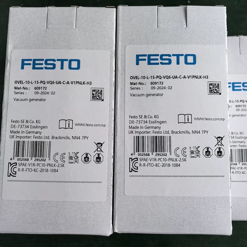 FESTO OVEL-10-L-15-PQ-VQ6-UA-C-A-V1PNLK-H3 Vacuum Ejector,New and original,In stock