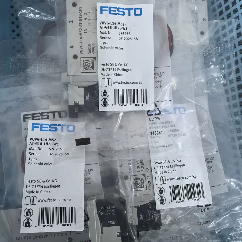 FESTO VUVG-L14-M52-AT-G18-1H2L-W1 Solenoid Valve,New and original,In stock - 图片 2