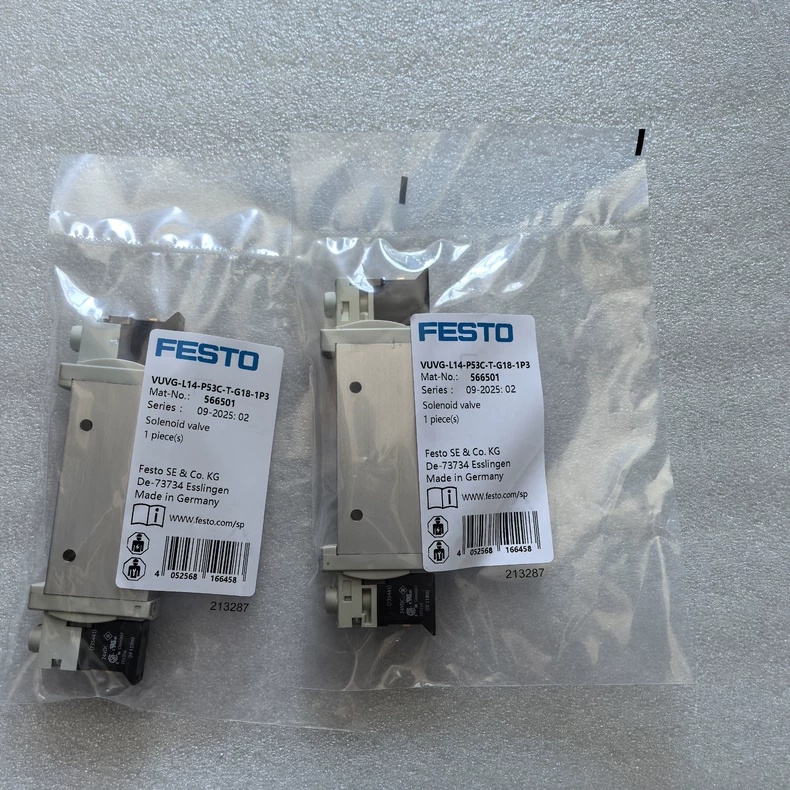 FESTO VUVG-L14-P53C-T-G18-1P3 Solenoid Valve,New and original,In stock